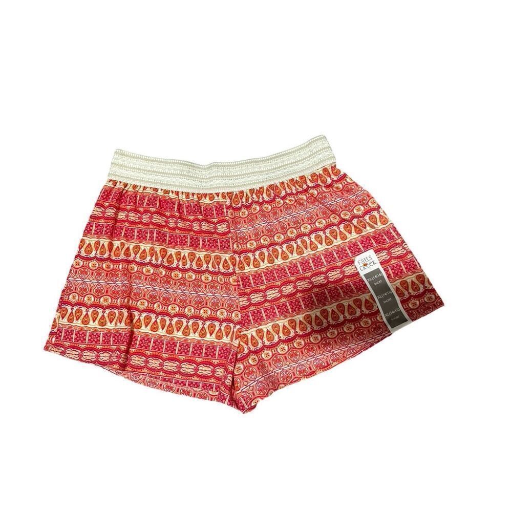 Falls Creek Girl’s Patterned Shorts Size XL 14-16 Short NWT